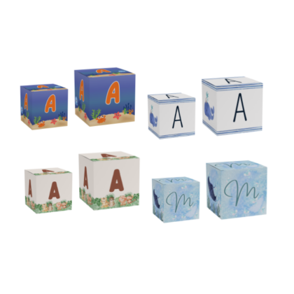 cube lettre pour décoration anniversaire enfant