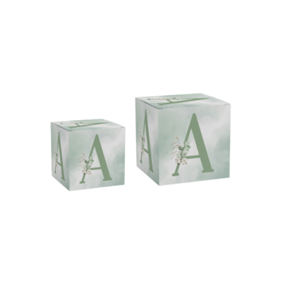 Cube lettre personnalisable thème ours coton