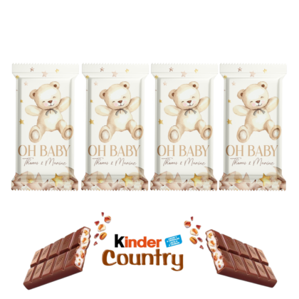kinder country Ours Coton pour baby shower nounours oh baby