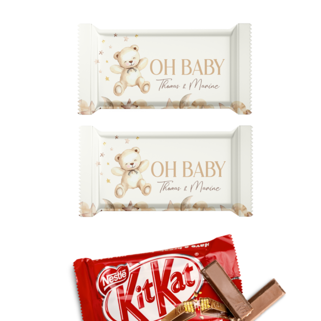 Kitkat sweet table baby shower thème nounours oh baby