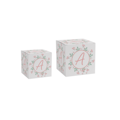 cube lettre décoration anniversaire fille floraison